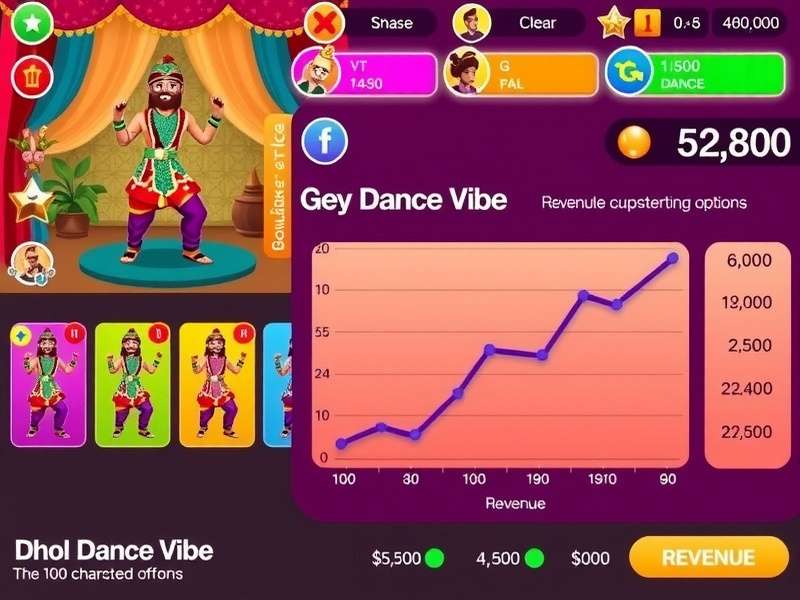 Dhol Dance Vibe revenue chart showing growth over time